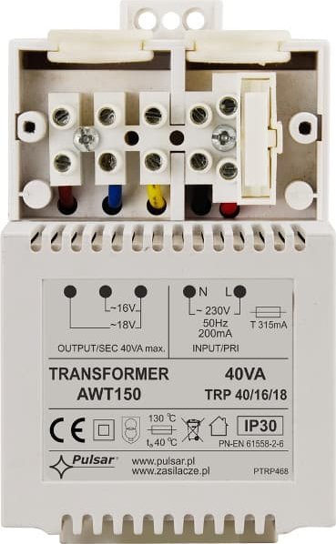 UPS Pulsar TRANSFORMATOR Pulsar AWT150 40VA/16V/18V TRP