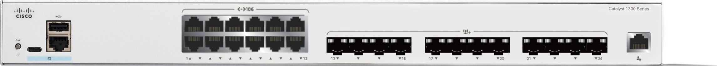 фото Комутатор керований Cisco C1300-24XTS