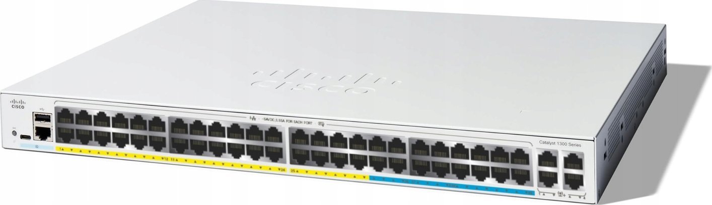 фото Комутатор керований 3 рівня Cisco C1300-48MGP-4X