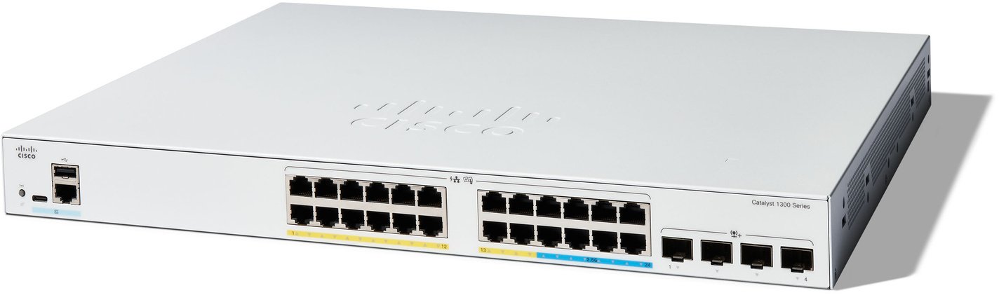 фото Коммутатор управляемый уровня 2 Cisco Catalyst C1300-24MGP-4X