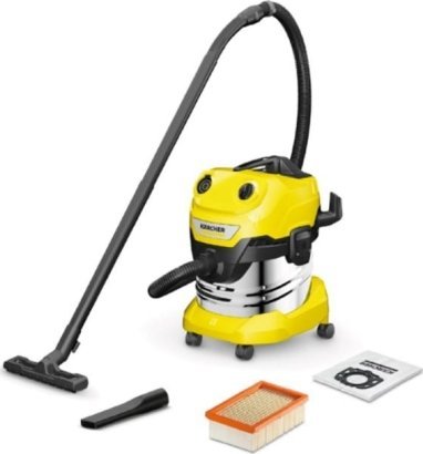 Aspiratoare - Aspirator umed-uscat KARCHER WD 4 1.628-260.0, 1000 W, capacitate 20 l, Galben pukika.ro