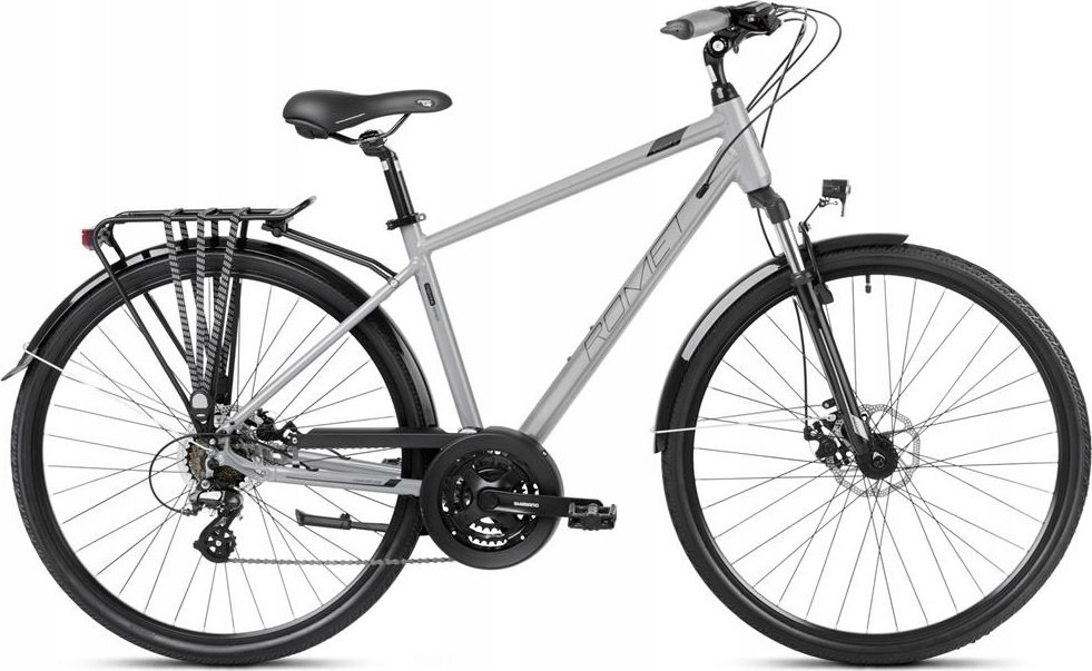 фото Велосипед туристичний Romet Wagant 2 2024 Grey-Graphite-19