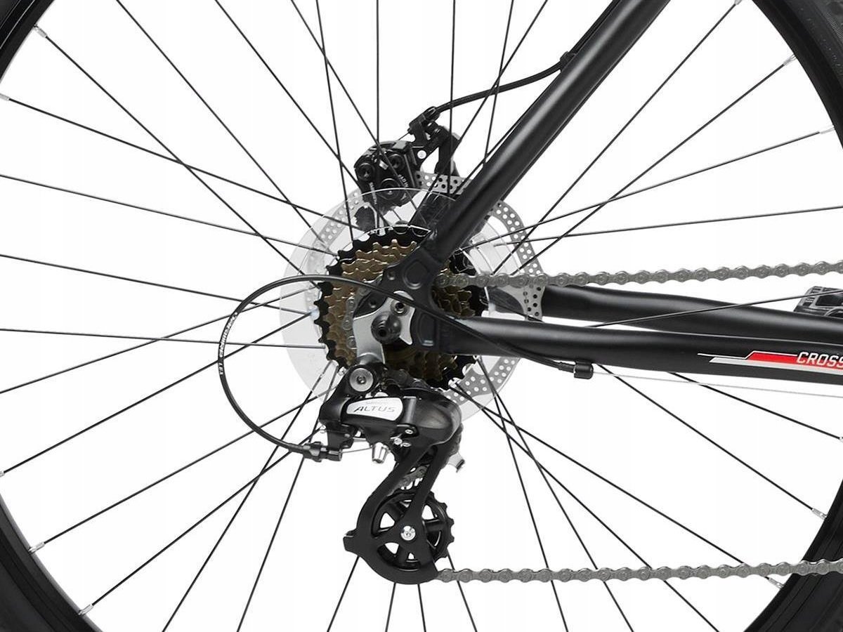 фото Велосипед гібрид Romet Orkan 1 M 28 2023 L Black/Red