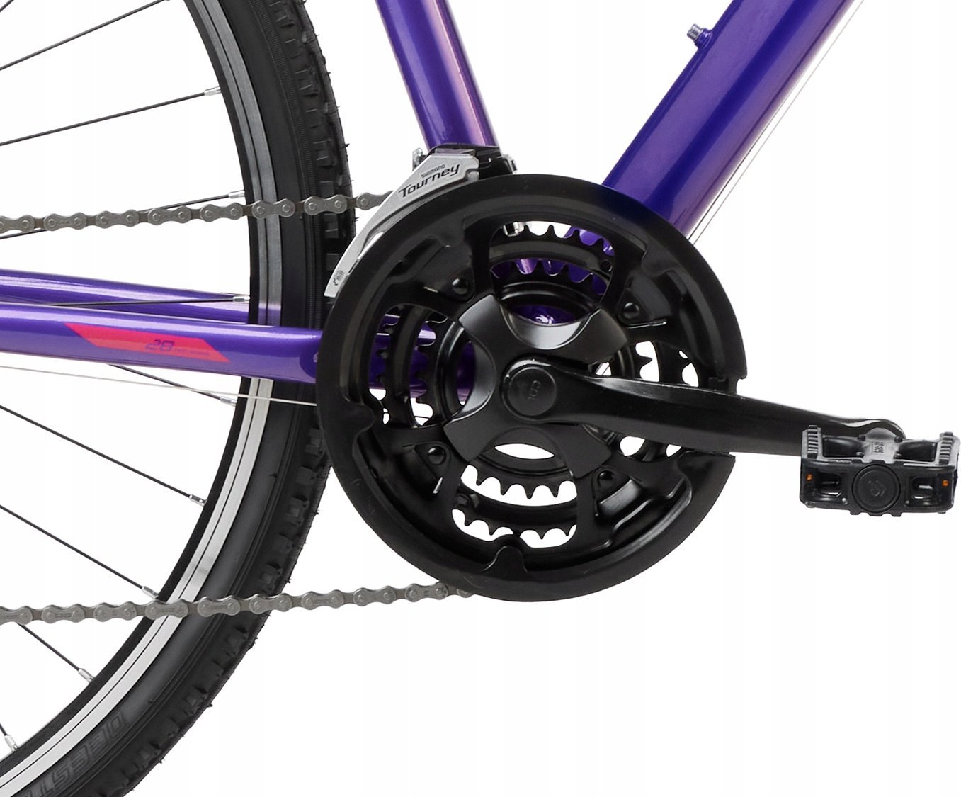 фото Велосипед гібрид Romet Orkan D Lite 28 2023 L Чорний/Зелений