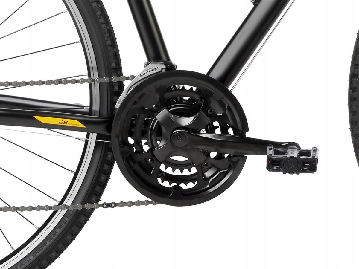 фото Велосипед гібрид Romet Orkan M Lite 28 2024 L Чорний/Золотий