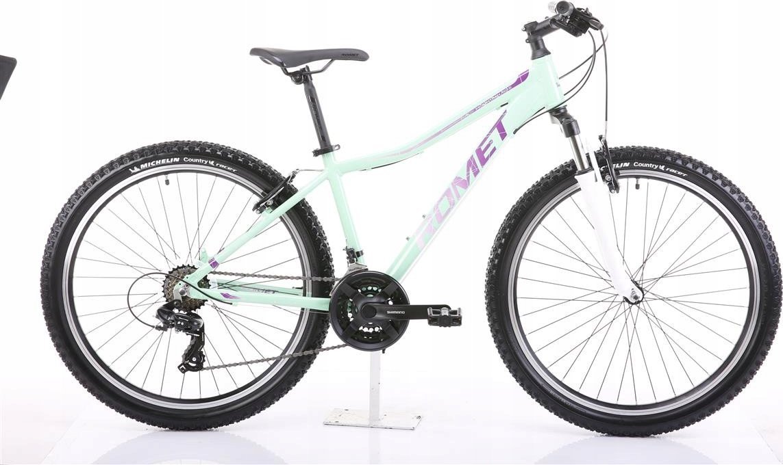 фото Велосипед гірський (МТБ) Romet Jolene 6.1 2024 L Green/Purple