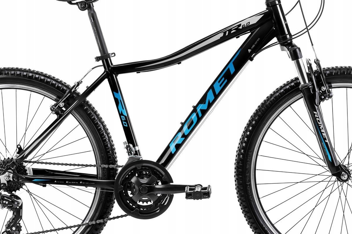 фото Велосипед гірський (МТБ) Romet Rambler R6.0 JR 2024 M Black/Blue