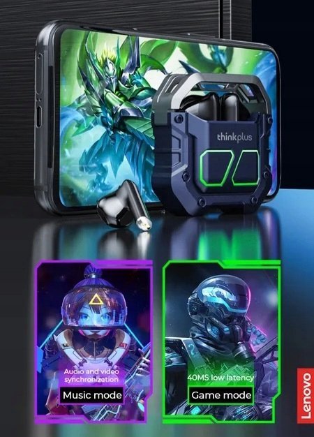 фото Навушники TWS Lenovo ThinkPlus XT81 Purple