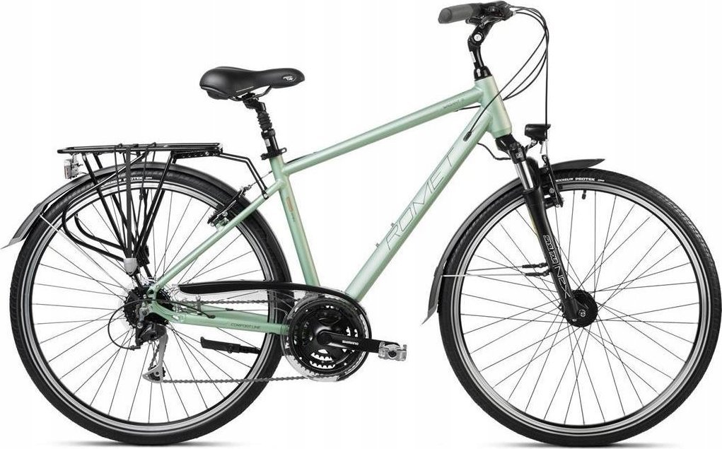 фото Велосипед гібрид Romet Wagant 5 28 2023 L Green/Brown