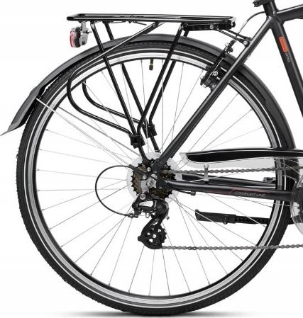 фото Велосипед гібрид Romet Wagant 1 28 2023 L Black/Orange