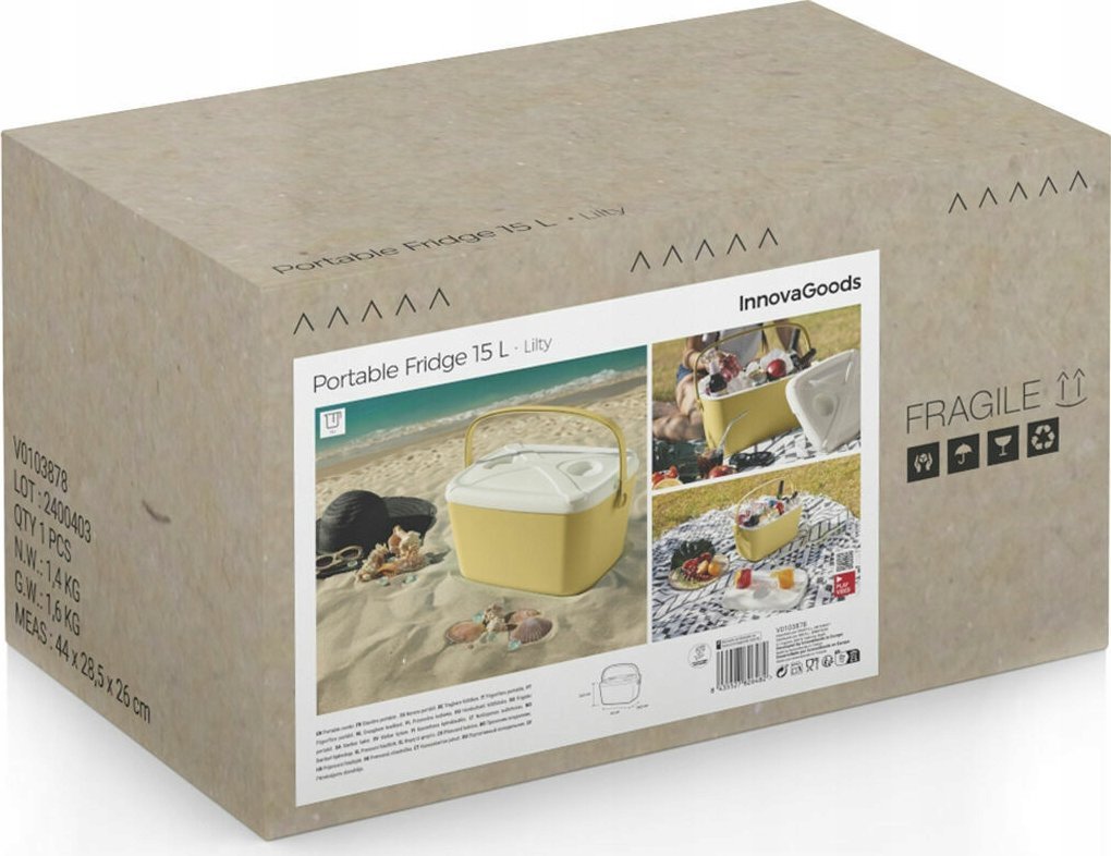 фото Портативний холодильник InnovaGoods Portable Rigid Cooler Lilty 15 L