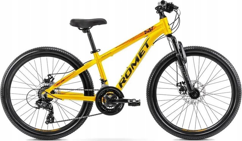 фото Дитячий двоколісний велосипед Romet DIRT 24 2024 Жовтий/Чорний