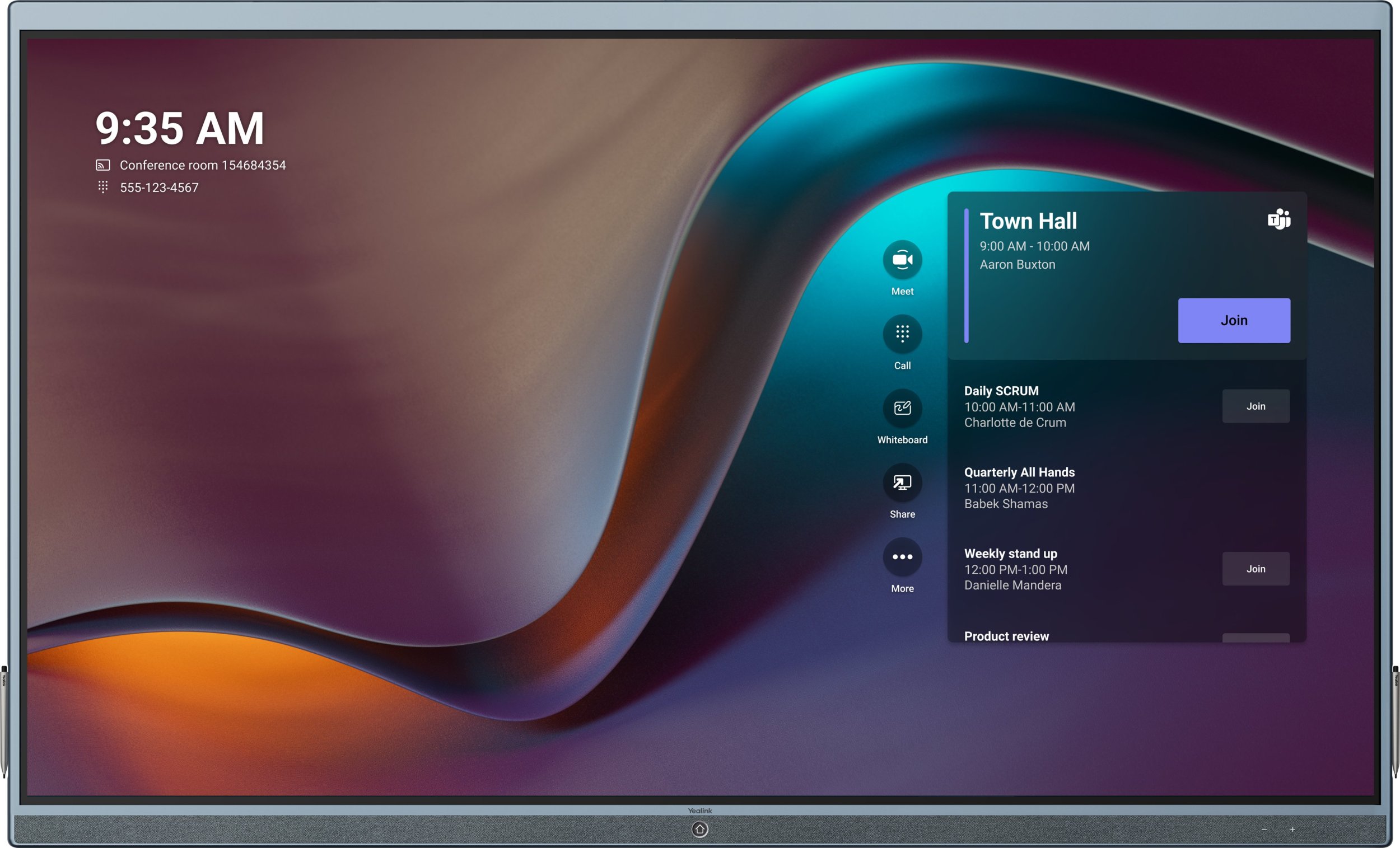 фото Інтерактивна дошка Yealink ETV86