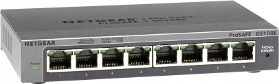 Switch NETGEAR NETGEAR Plus GS108Ev4 - Switch - unmanaged - Desktop, an Rack montierbar, wandmontierbar