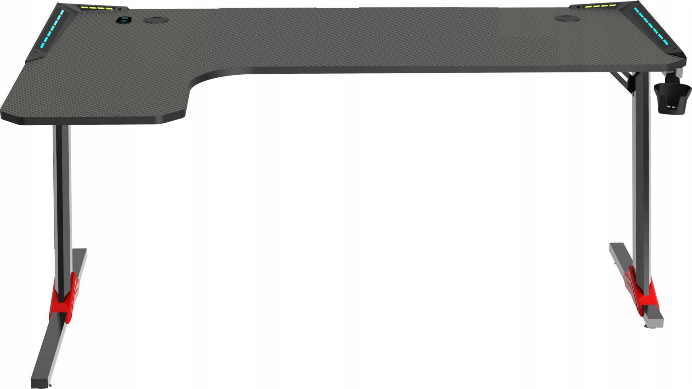 фото Геймерський ігровий стіл Cortek SKY L-Shape Black