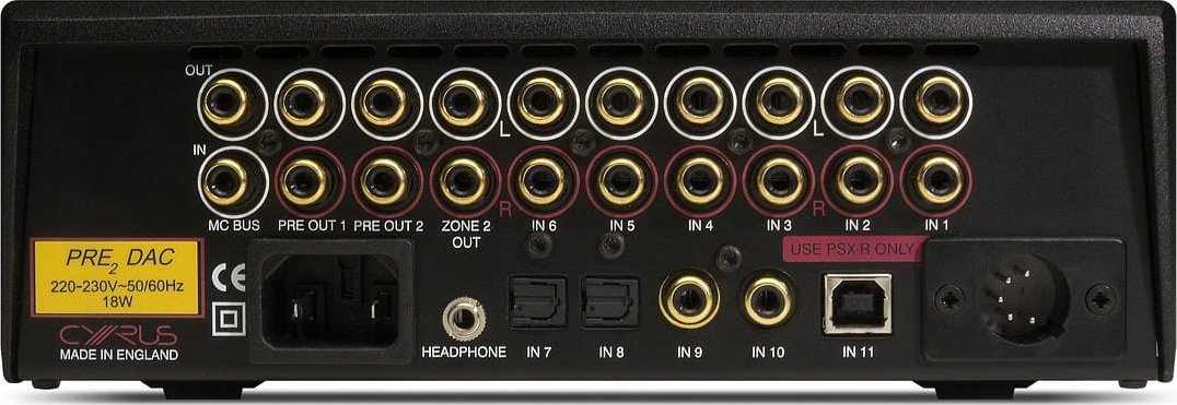 фото Інтегральний підсилювач Cyrus PRE2 DAC B Black