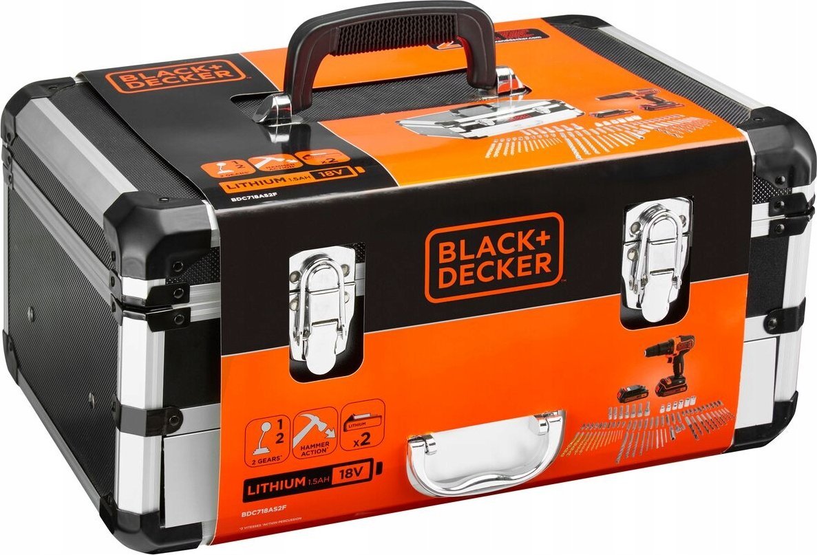 фото Дриль Black+Decker BDC718AS2F