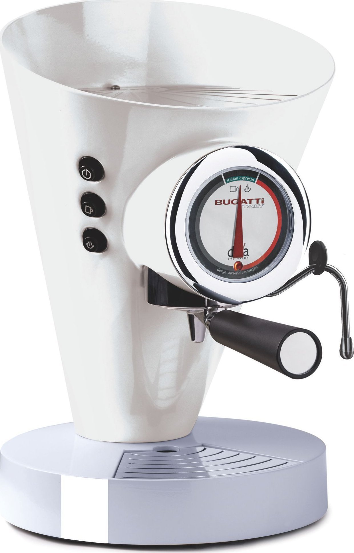 фото Ріжкова кавоварка еспресо Bugatti Diva Evolution White
