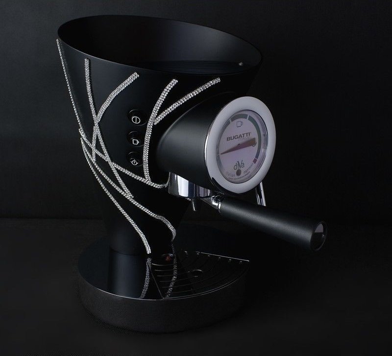 фото Ріжкова кавоварка еспресо Bugatti Diva Black