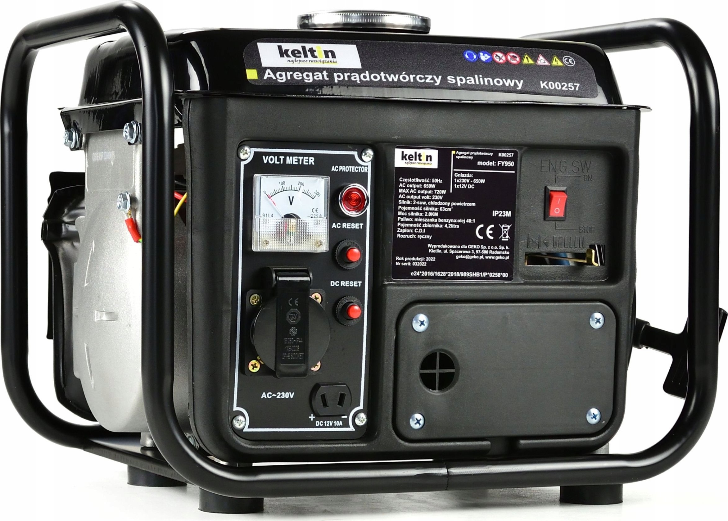 фото Бензиновий генератор Keltin FY950