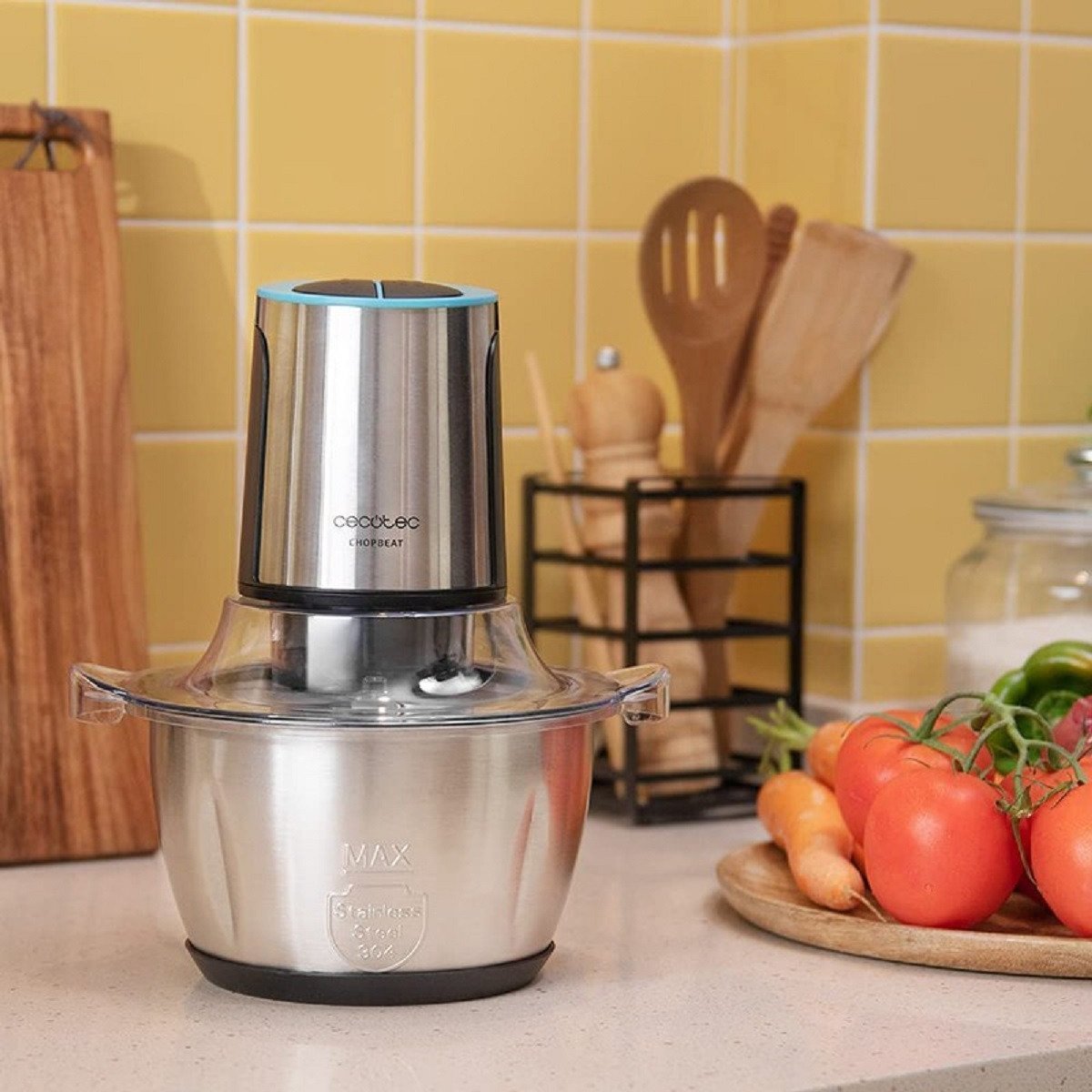 фото Подрібнювач Cecotec ChopBeat 1500 TitanBlack Steel