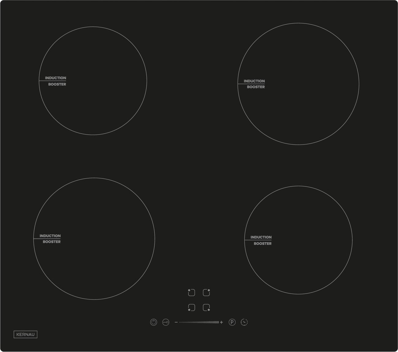 фото Індукційна варильна поверхня Kernau KIH 641-4B