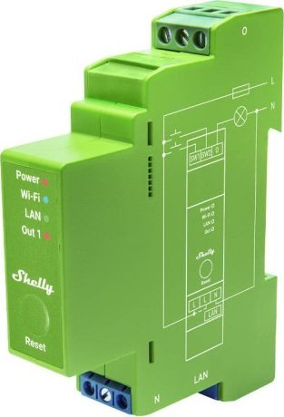 Shelly Shelly Relais "Pro Dimmer 1PM" LED/Glühbirne WLAN LAN BT DIN-Rail