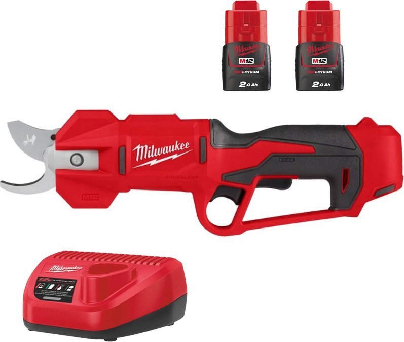 фото Акумуляторні садові ножиці Milwaukee M12 BLPRS-202 (4933480115)
