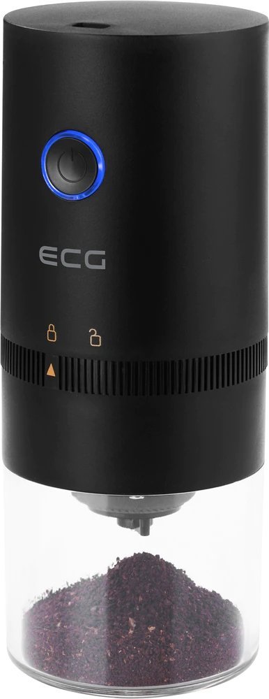 фото Кавомолка електрична акумуляторна ECG KM 150 Minimo Black