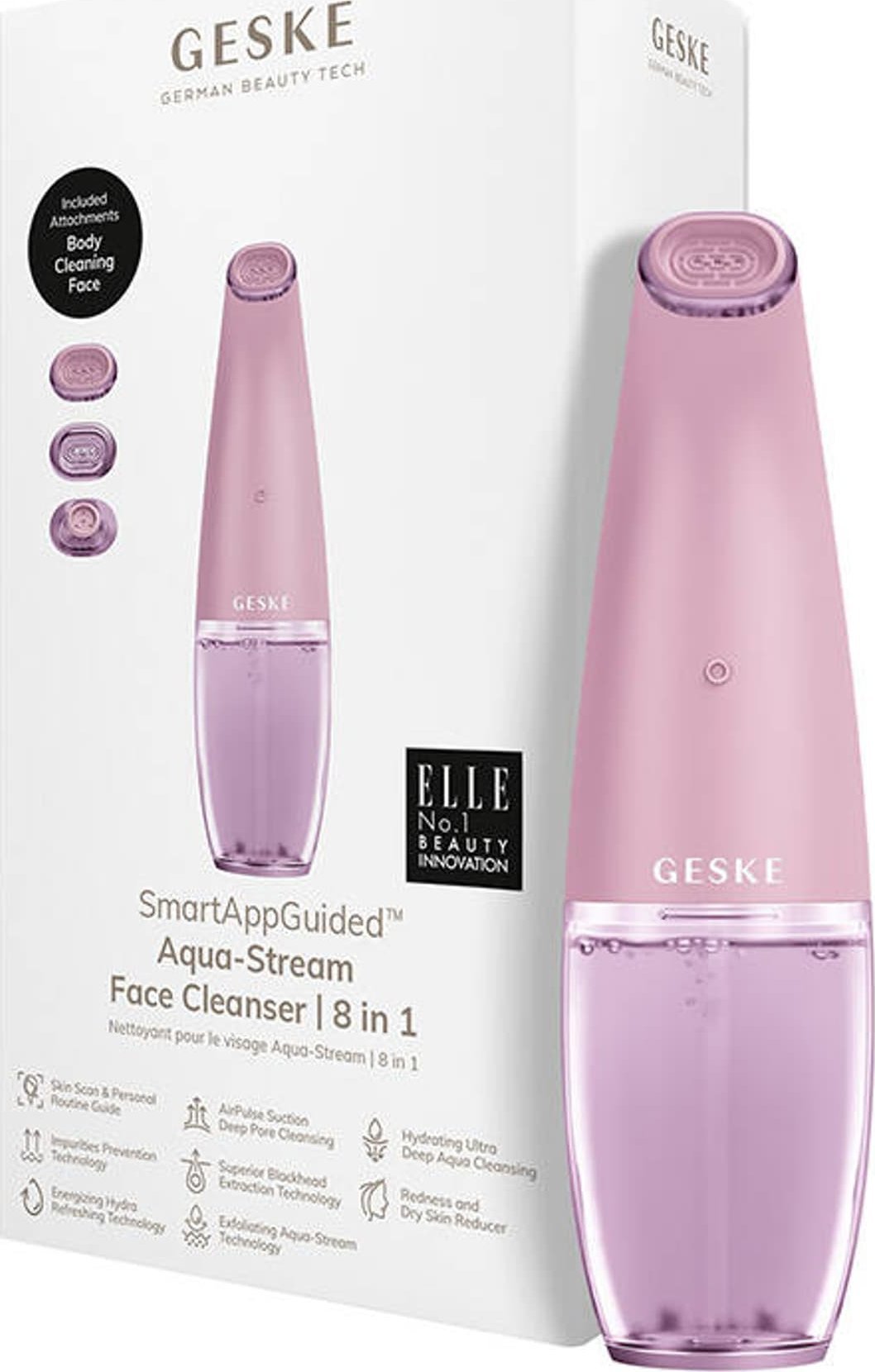 фото Очищаючий скраб для обличчя Geske Aqua-Stream 8 in 1 Pink (GK000061PK01)