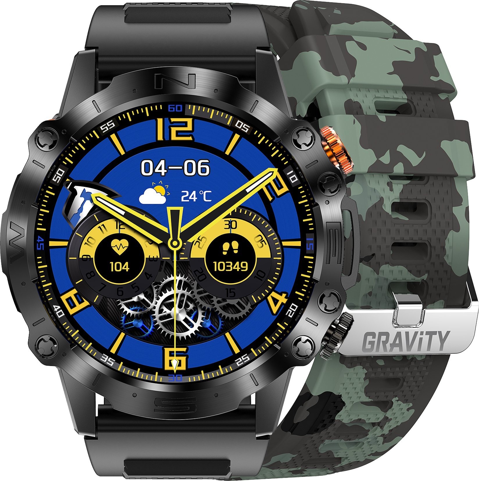 фото Смарт-годинник Gravity GT20-6 Black