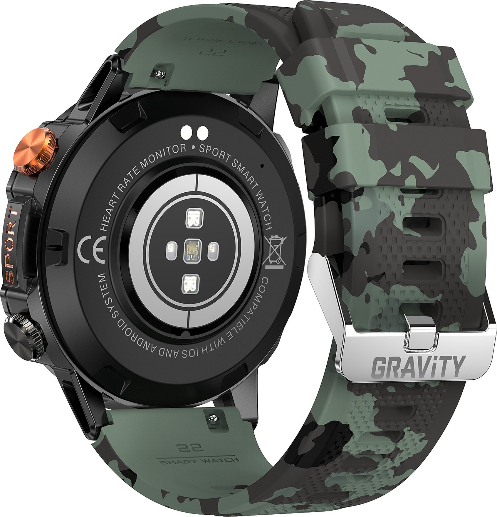 фото Смарт-годинник Gravity GT20-6 Black