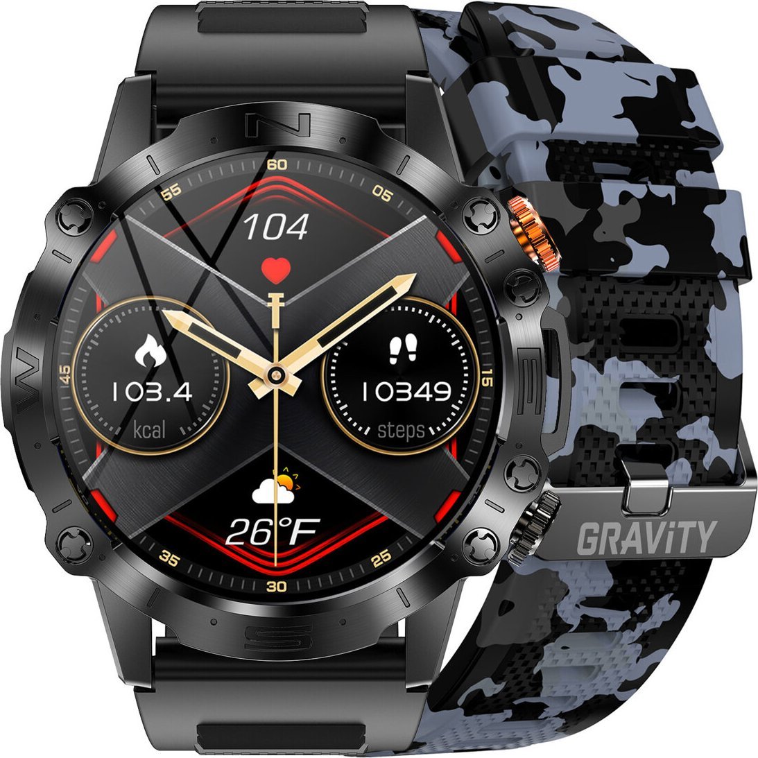 фото Смарт-годинник Gravity GT20-5 Black
