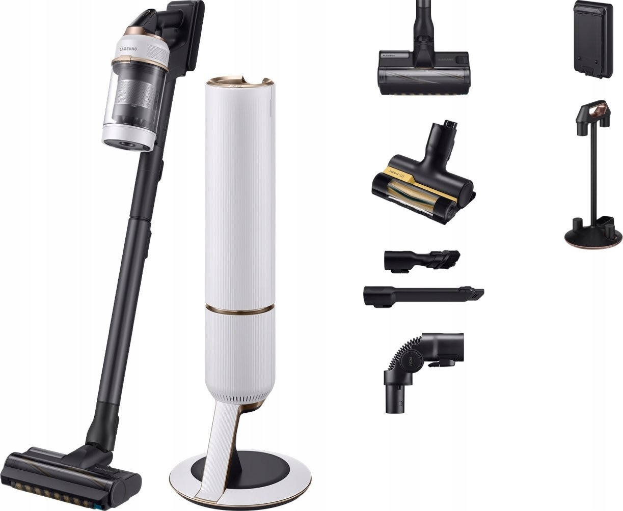 фото Вертикальний + ручний пилосос (2в1) Samsung Bespoke Jet Plus Pet VS20B95823W/GE