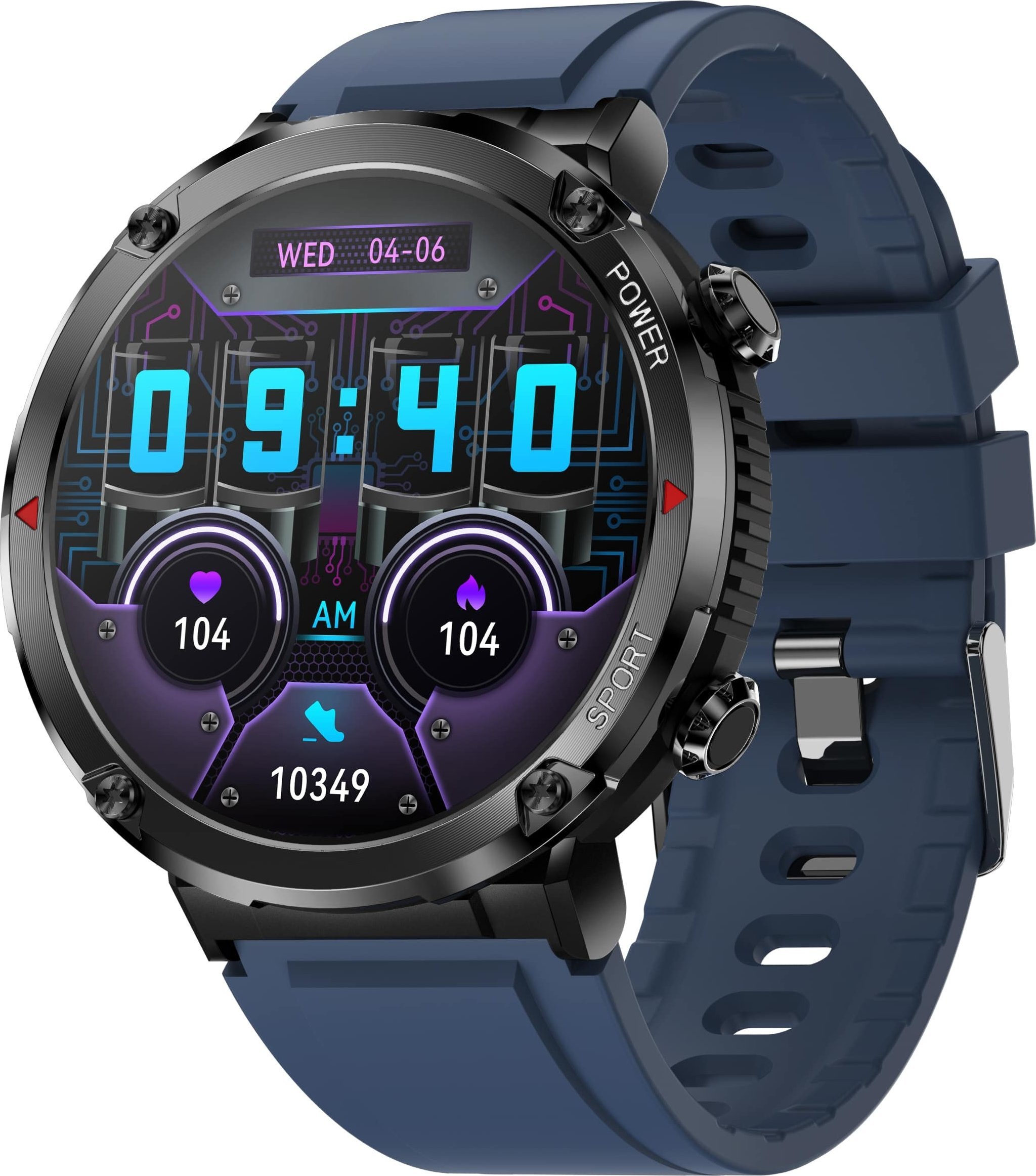 фото Смарт-годинник Gravity GT21-5 Black/Blue