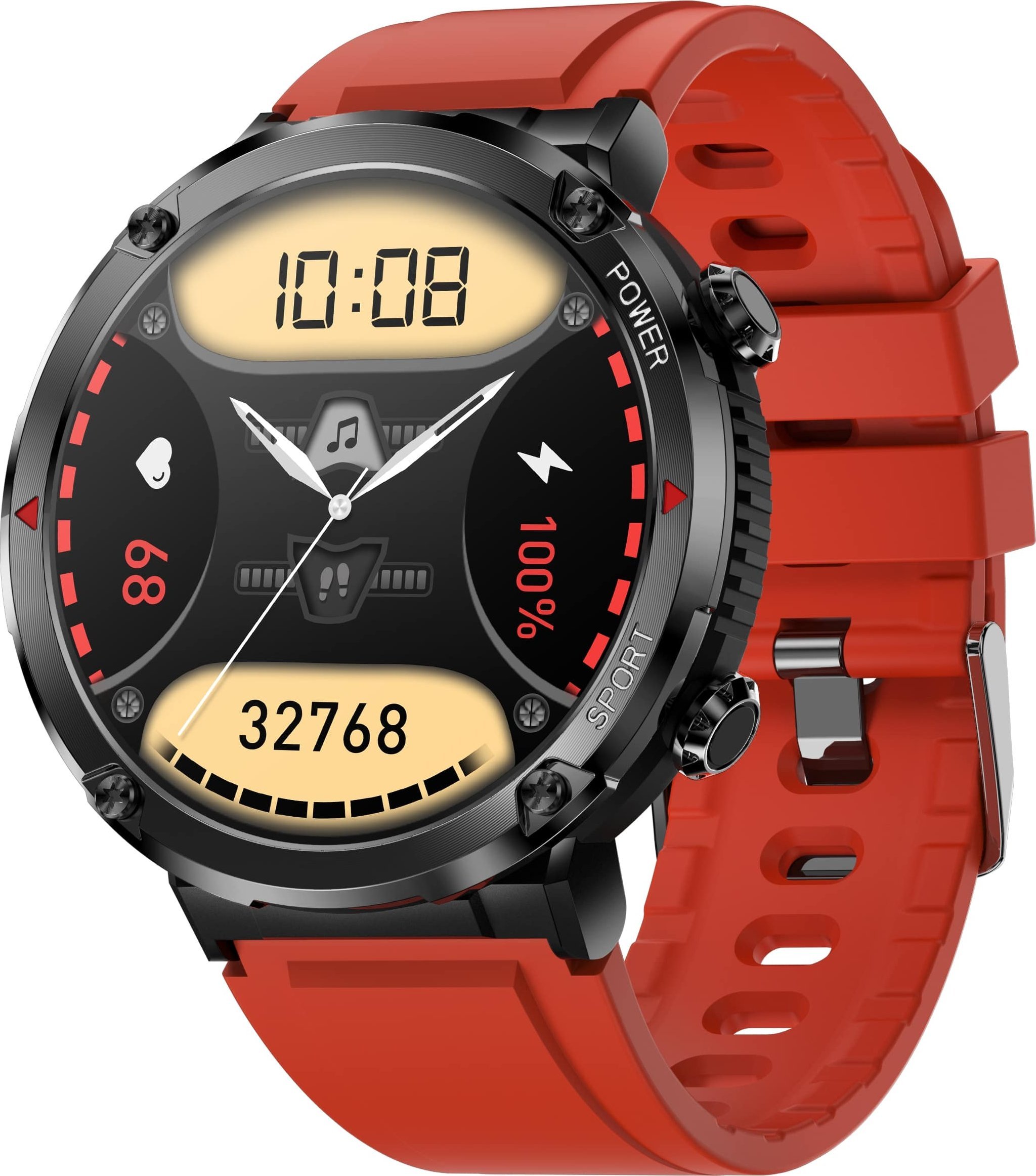 фото Смарт-годинник Gravity GT21-6 Black/Red