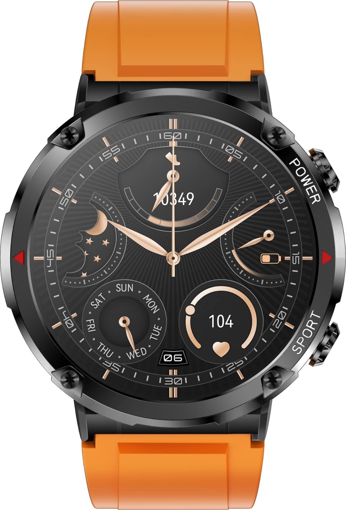 фото Смарт-годинник Gravity GT21-2 Black/Orange