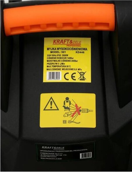 фото Мінімийка високого тиску Kraft&Dele KD447