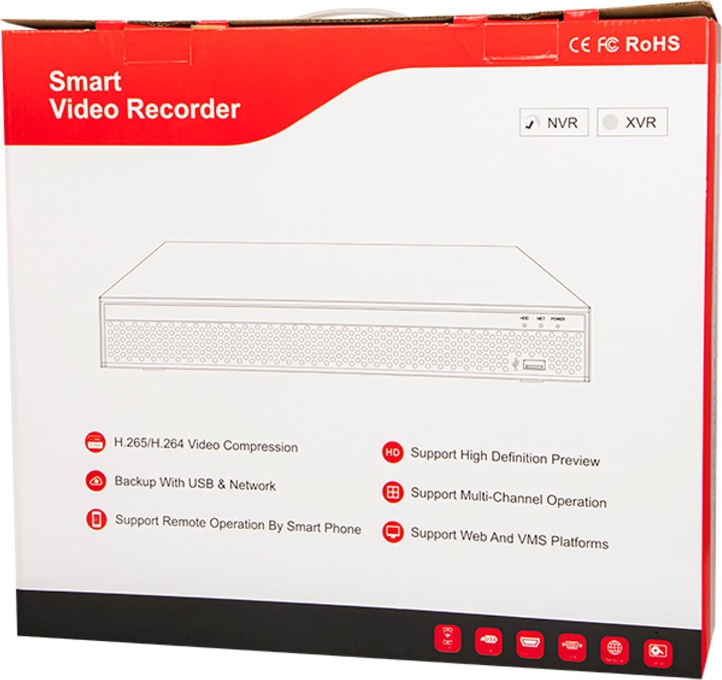 фото Мережевий відеореєстратор (NVR) Blow BL-N16081P (77-837#)