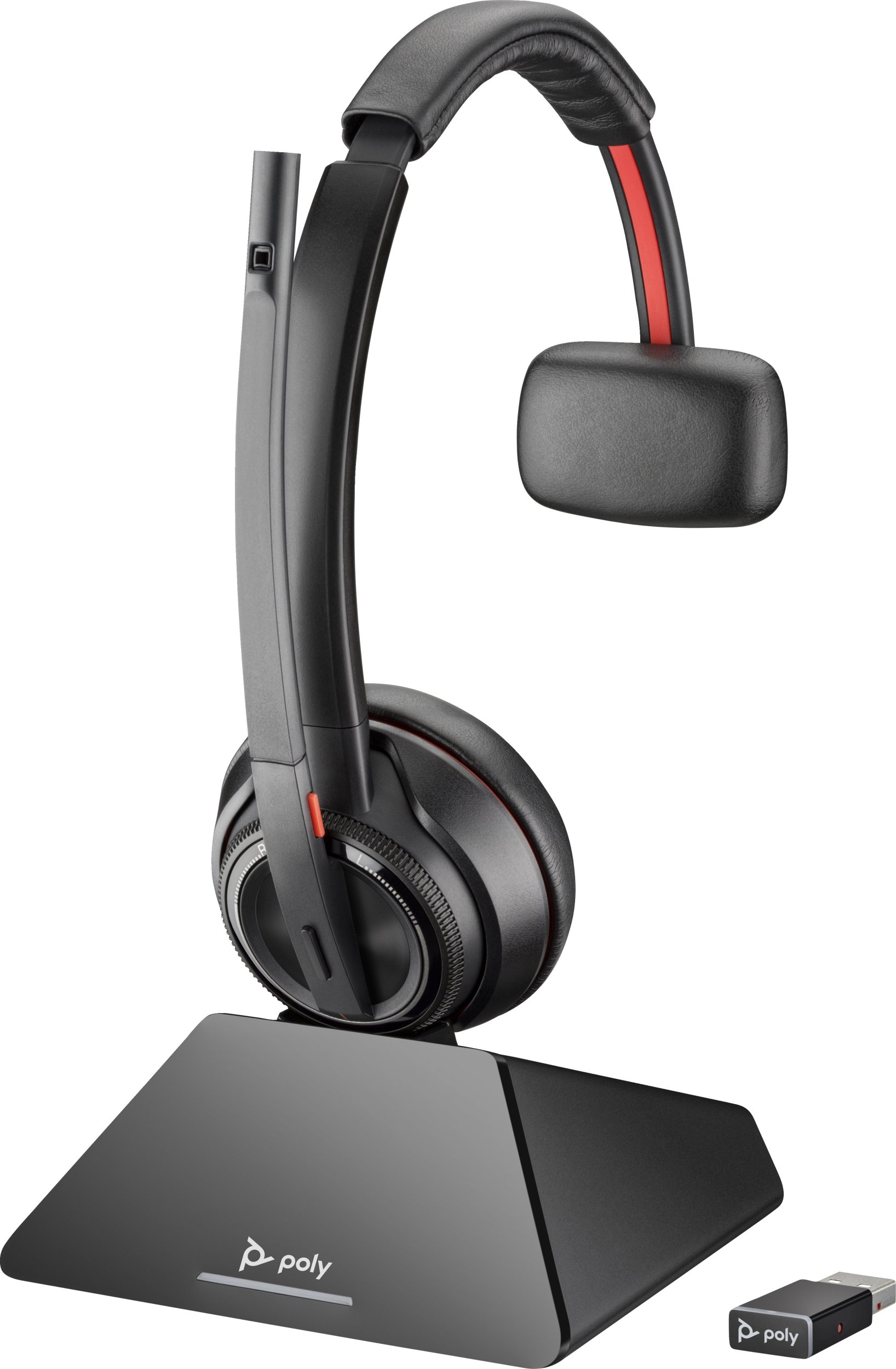 Słuchawki Poly Poly Savi 8210-M Office - Savi 8200 series - Headset - On-Ear - DECT / Bluetooth - kabellos - Schwarz