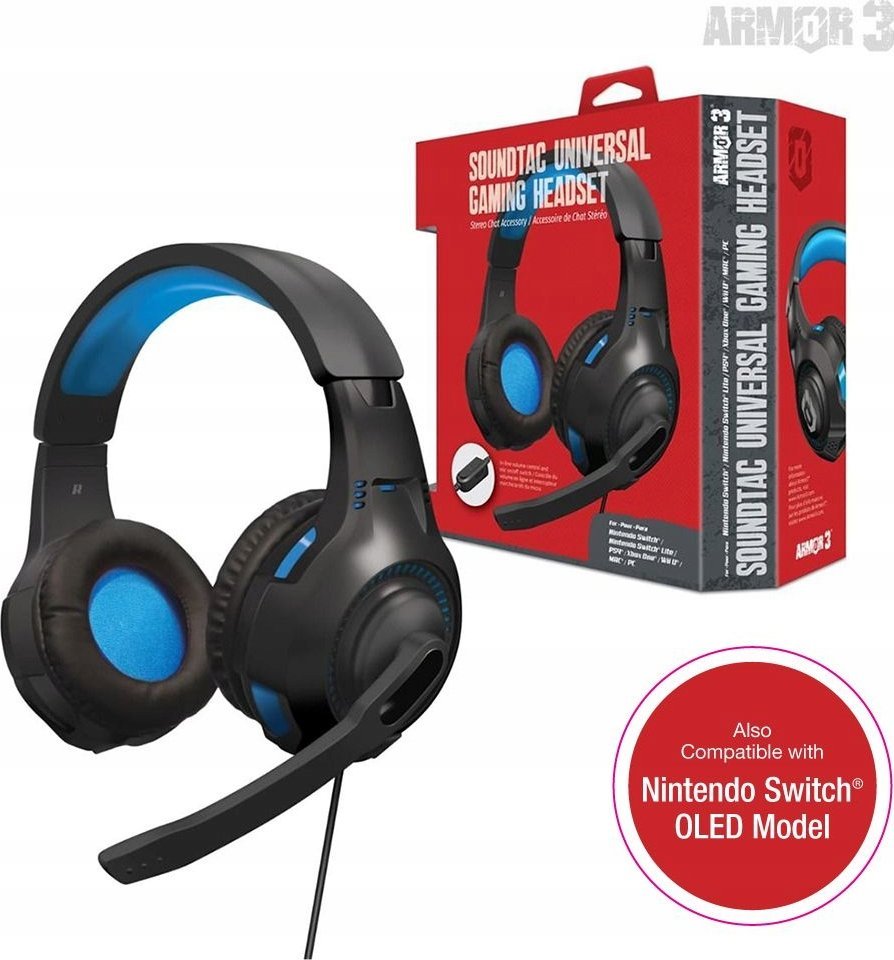 фото Навушники з мікрофоном Soundtac Universal Gaming Blue (M07222-BU)