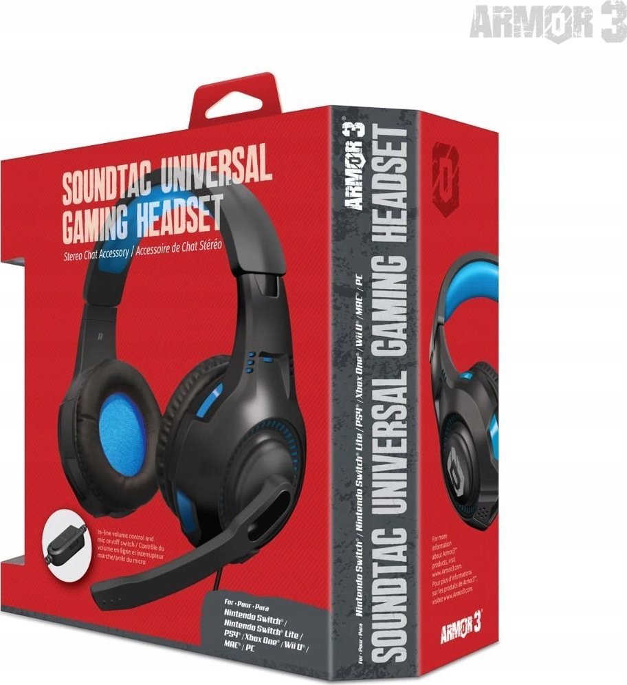 фото Навушники з мікрофоном Soundtac Universal Gaming Blue (M07222-BU)