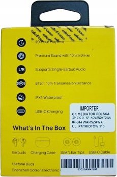 фото Навушники TWS Ulefone Buds White