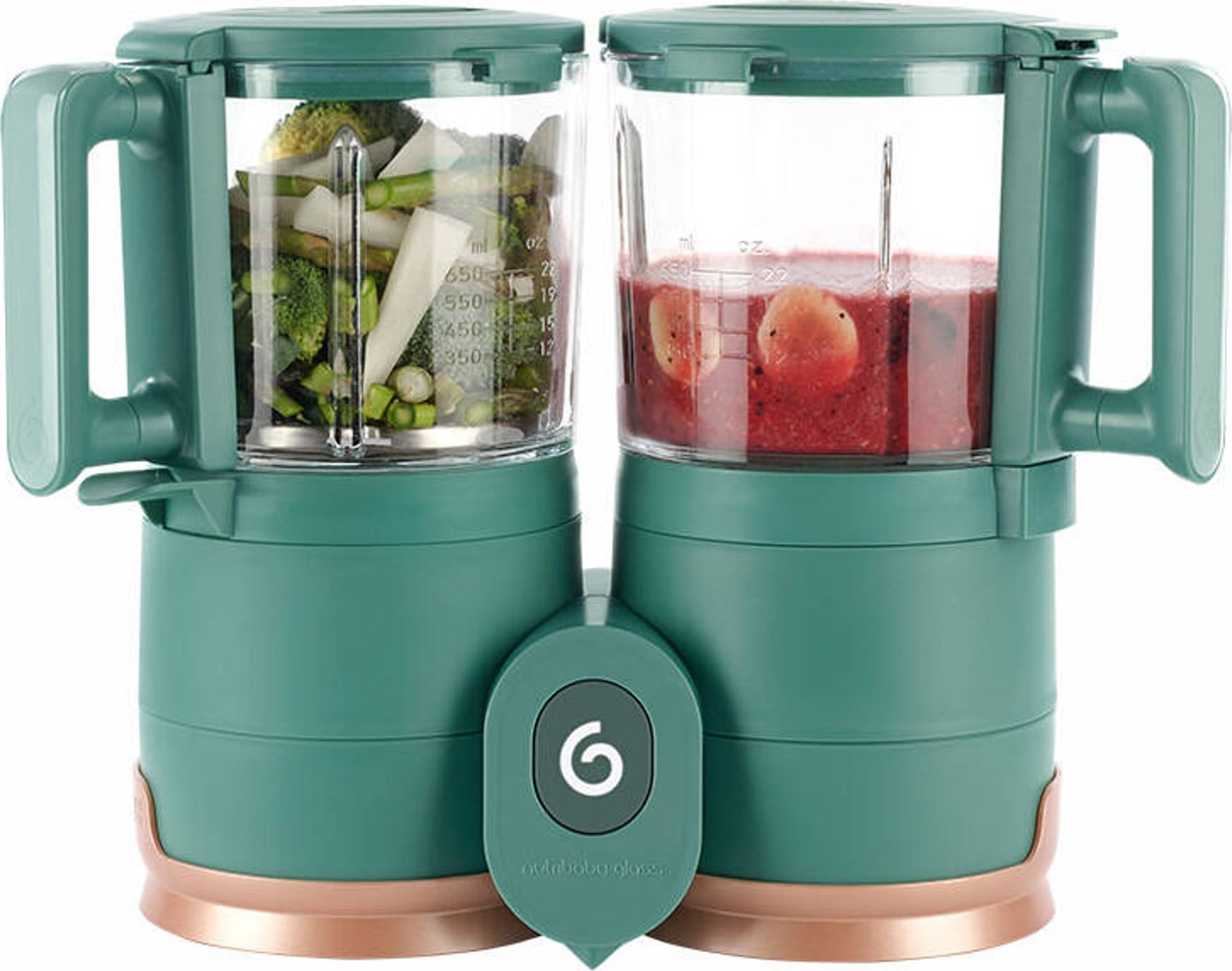 фото Дитяча пароварка-блендер Babymoov Nutribaby Glass Green (A001132)