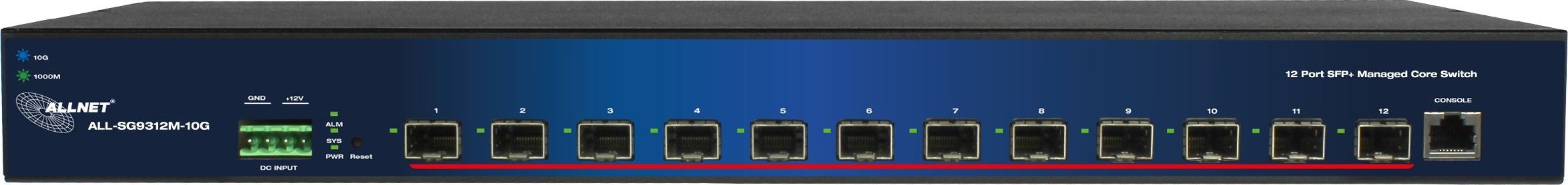 фото Комутатор керований 2 рівня Allnet ALL-SG9312M-10G M
