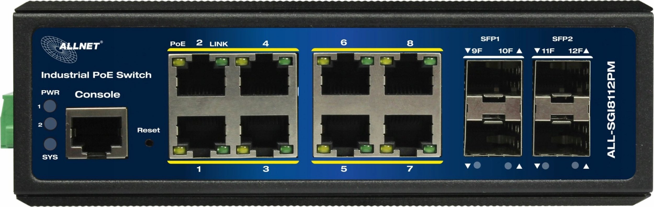 фото Комутатор Allnet ALL-SGI8112PMJ POE M