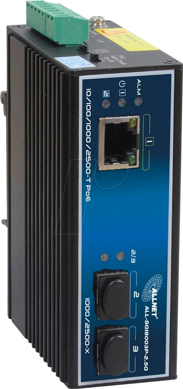фото Комутатор керований 2 рівня Allnet ALL-SGI8003P-2.5G POE