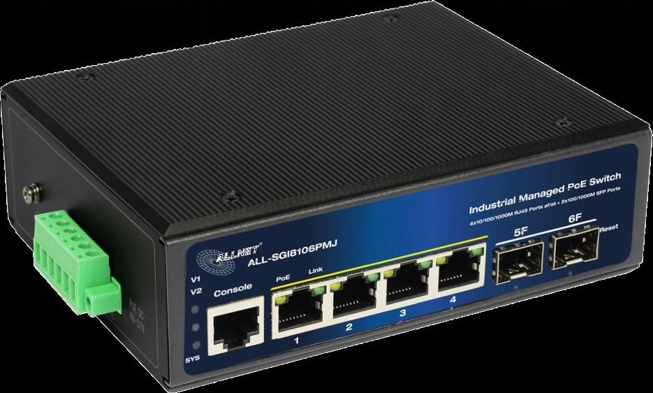 фото Комутатор керований 2 рівня Allnet ALL-SGI8106PMJ-BT POE M