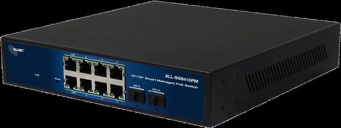 фото Комутатор керований 2 рівня Allnet ALL-SG8410PM POE M