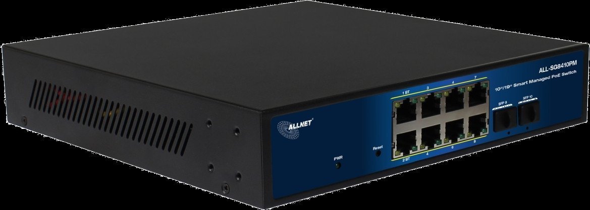 фото Комутатор керований 2 рівня Allnet ALL-SG8410PM POE M